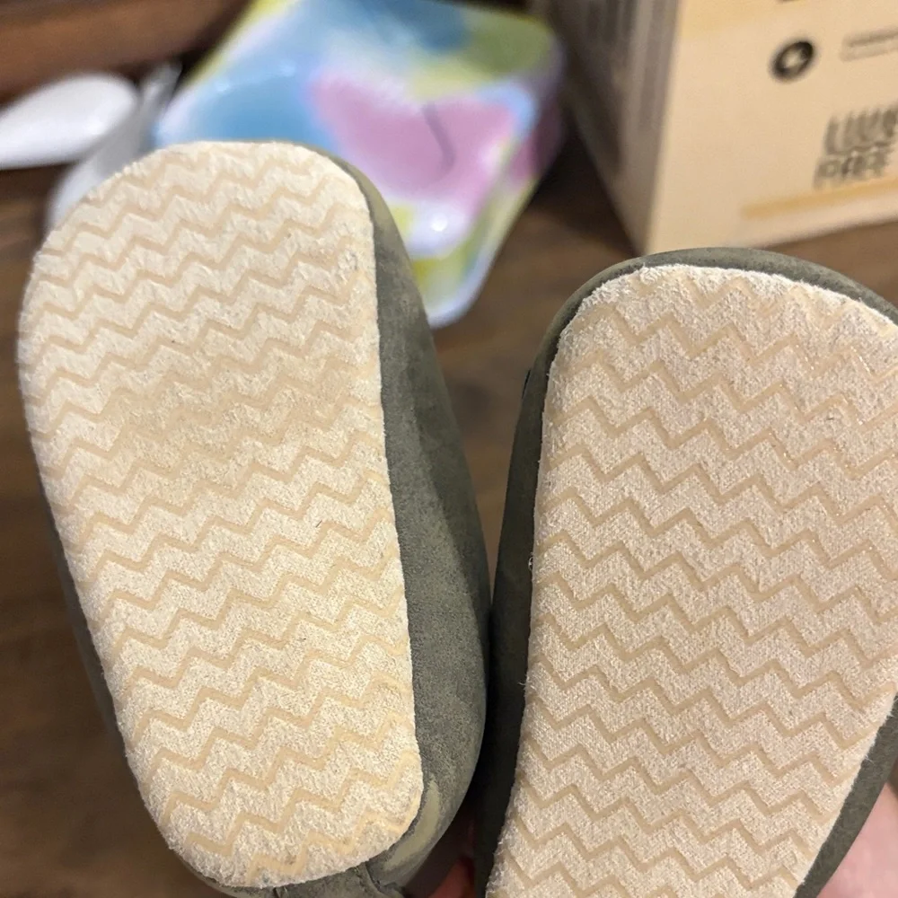 Gray Kids Moccasin Shoes
